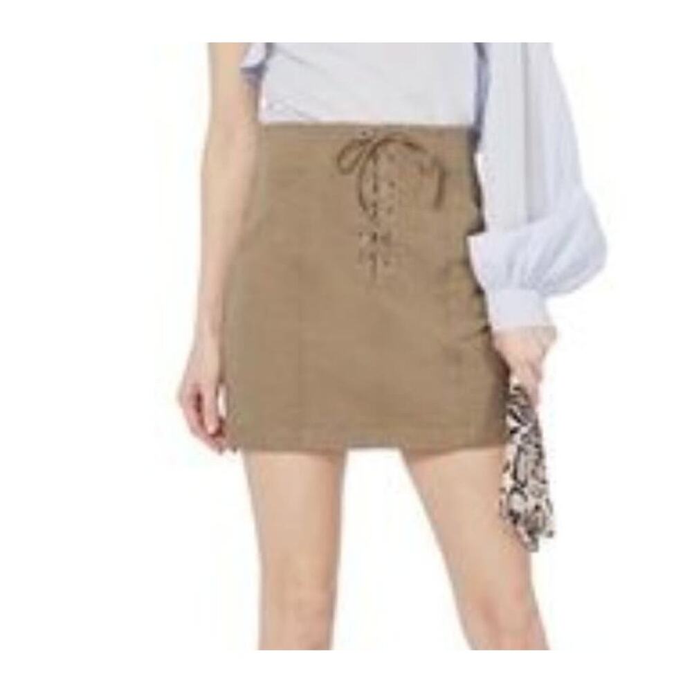 NWT Urban Outfitters Others Follow Khaki Lace Up Mini Skirt S